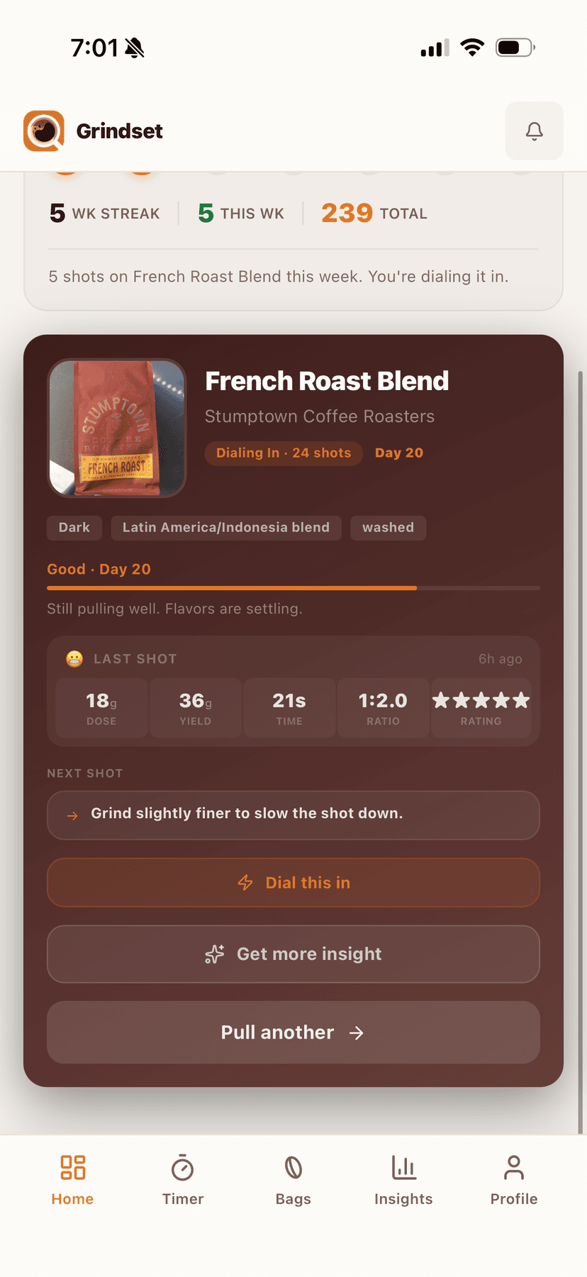 Bag card